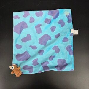 Disney Parks Monsters Inc Sulley Security Blanket Little Mike Plush Lovey Blue